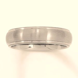 Lightweight Band in Titanium - unisex Ring sz 12